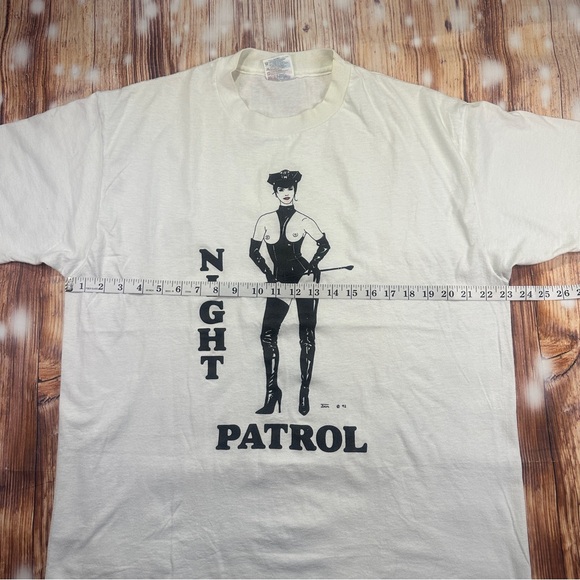 VINTAGE NIGHT PATROL  92’ SINGLE STITCH TSHIRT SIZE LARGE - Picture 8 of 12